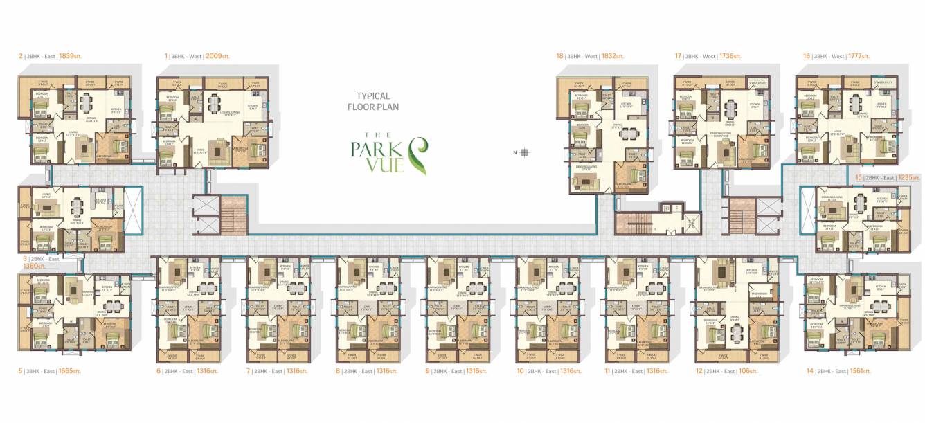  park vue Cluster Plan