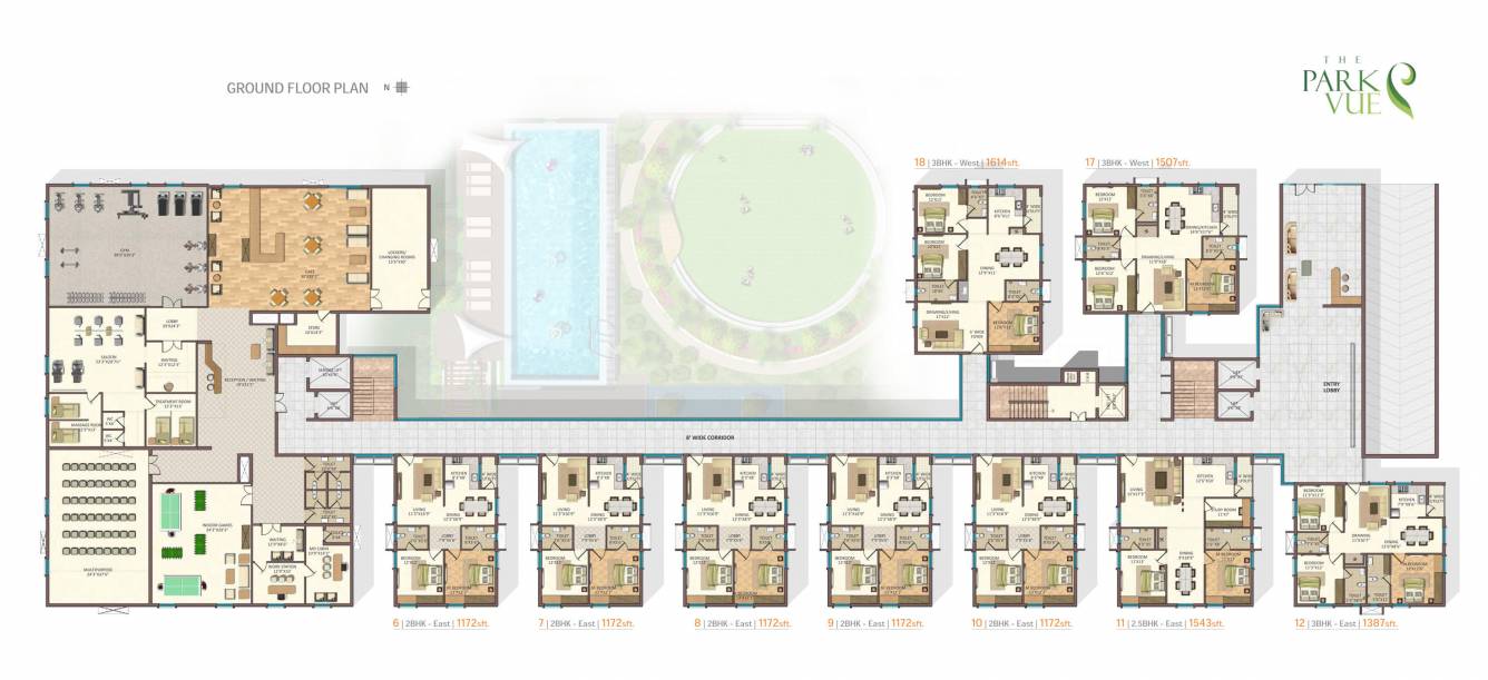  park vue Cluster Plan