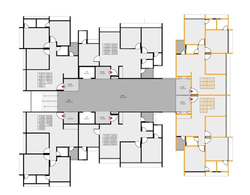  shaypram Shaypram Cluster Plan from 1st to 4th Floor