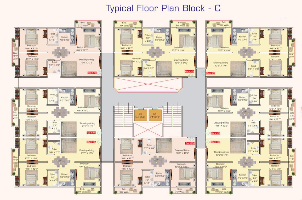  city Cluster Plan for 1st Floor