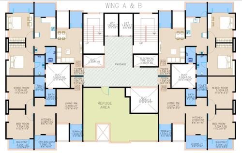  alley Alley Cluster Plan For 6th To 11th Floor