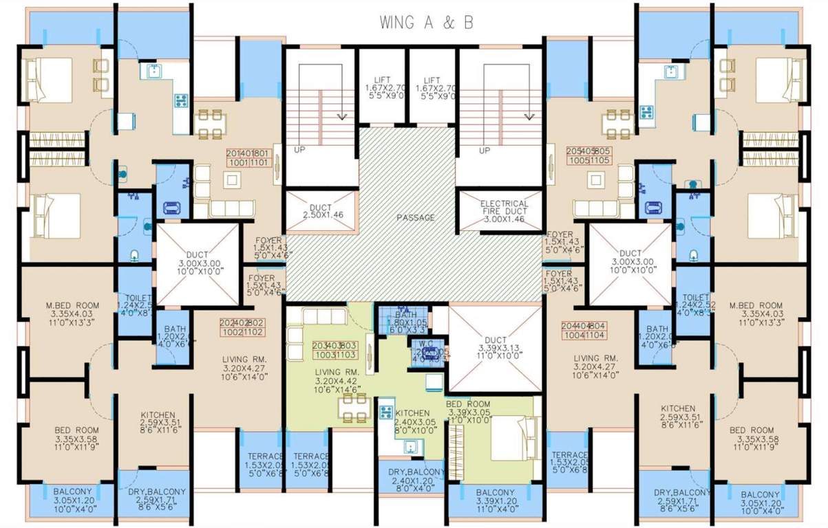  alley Alley Cluster Plan For Even Floor