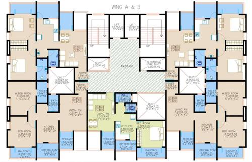  alley Alley Cluster Plan For Odd Floor