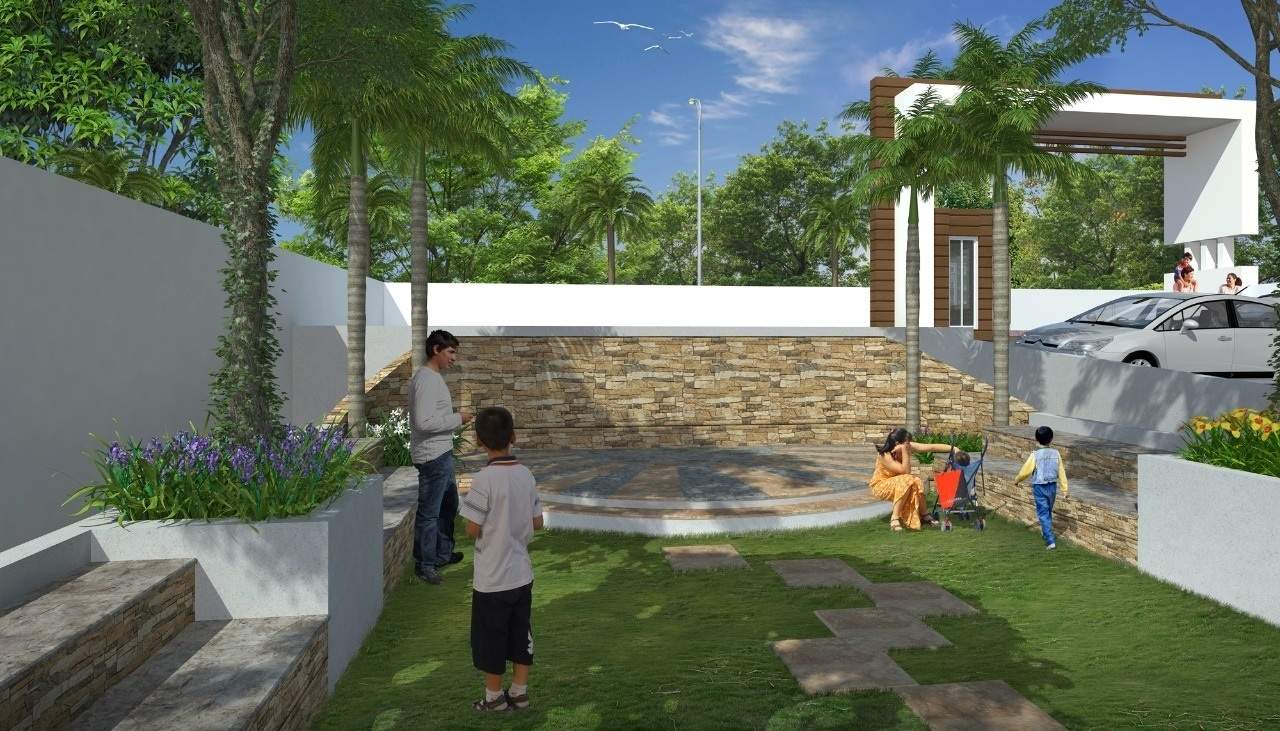  alley Landscape Garden and Tree Planting