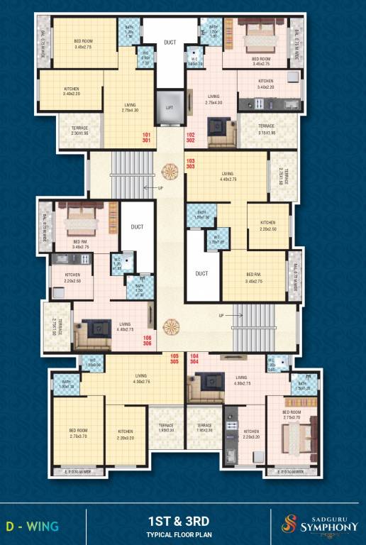  symphony Cluster Plan for 1st Floor