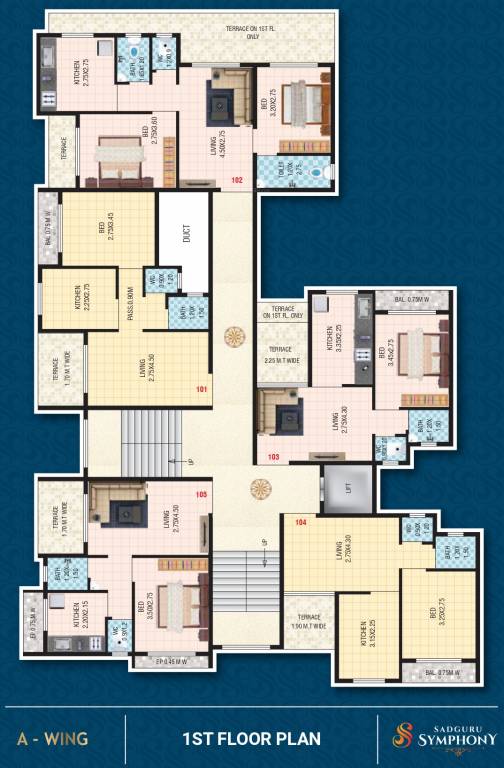  symphony Cluster Plan for 1st Floor