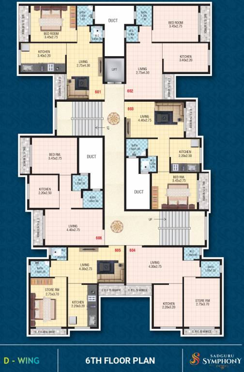  symphony Cluster Plan for 6th Floor