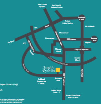 aakriti-enclave Location Plan