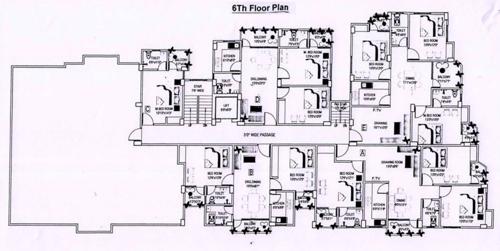 Radha Kaushal Seva Apartment Cluster Plan for 6th Floor radha-kaushal-seva-apartment Radha Kaushal Seva Apartment Cluster Plan for 6th Floor