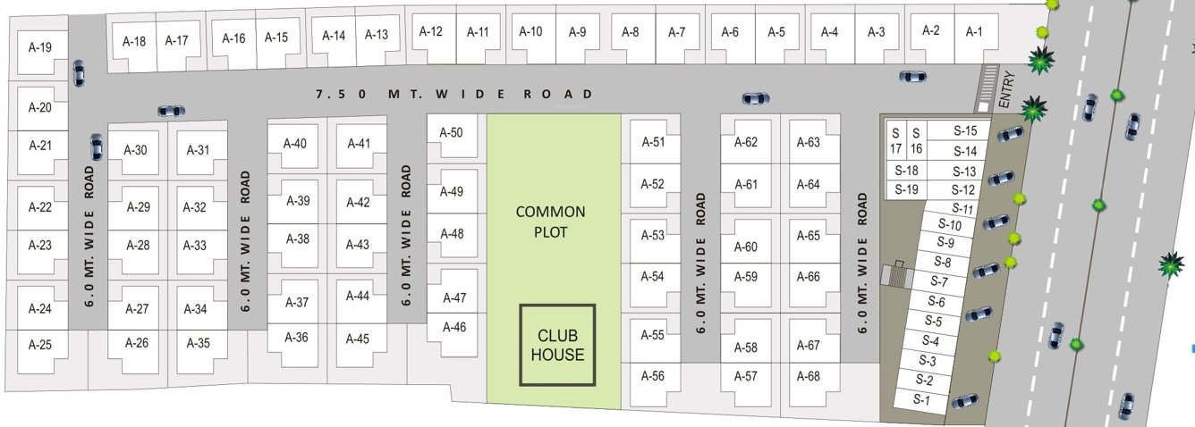  rameshwar bunglows Layout Plan
