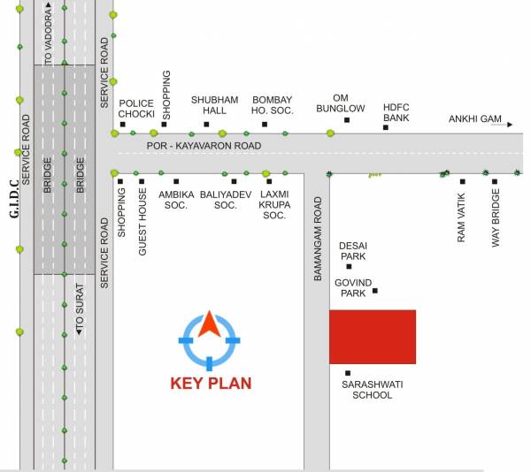  rameshwar-bunglows Location Plan