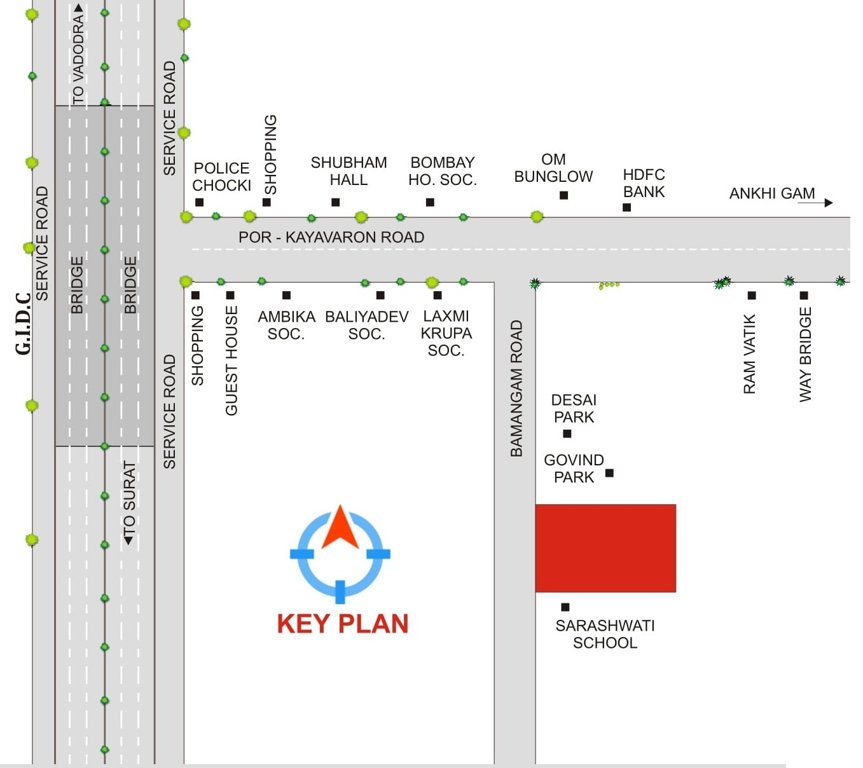  rameshwar bunglows Location Plan