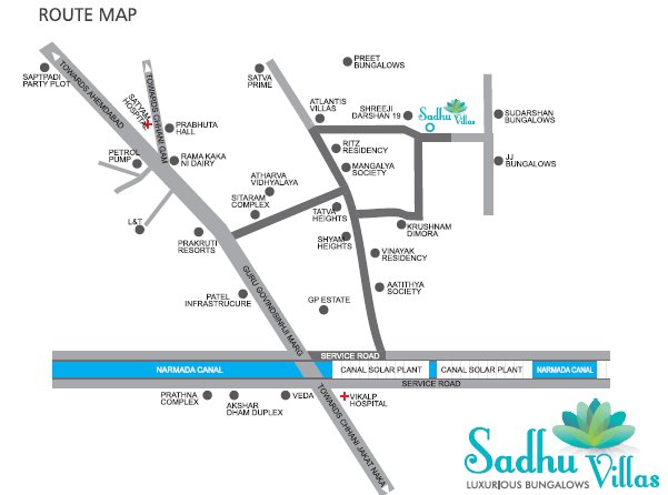  sadhu villas Location Plan