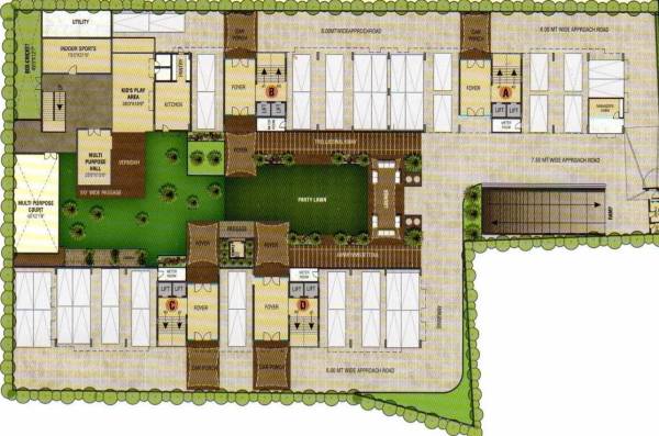  solitaire Cluster Plan for ground Floor