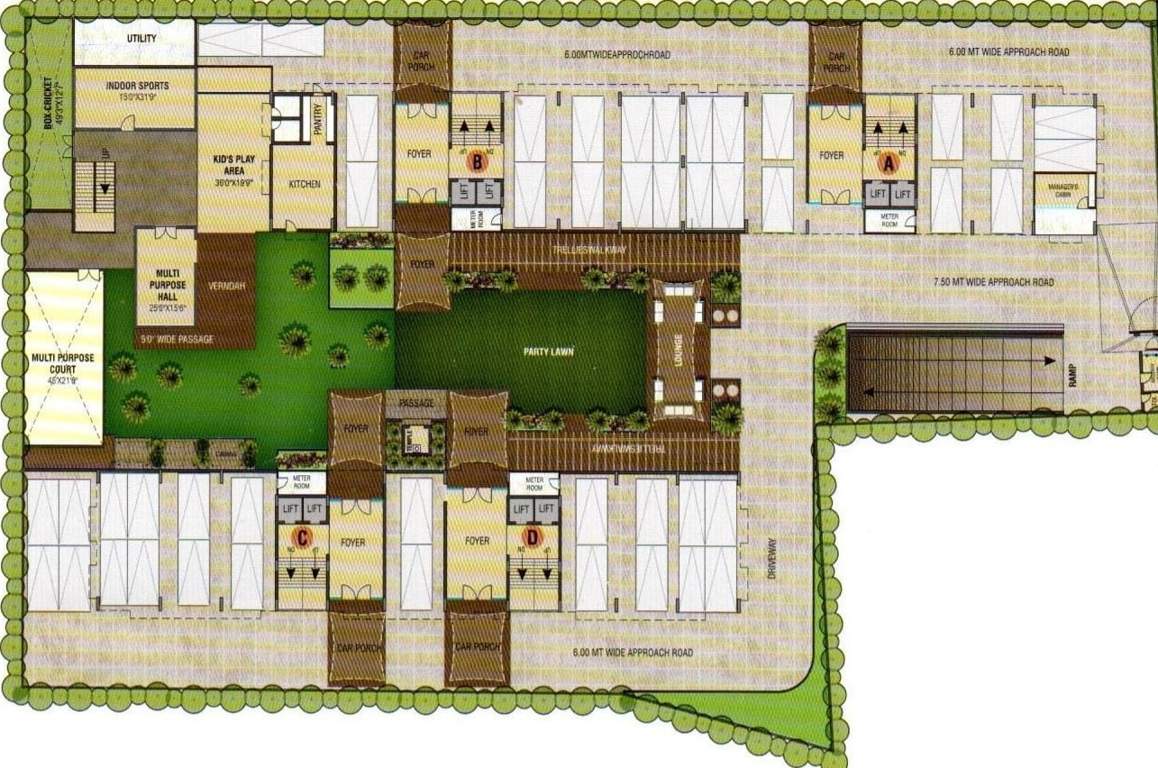  solitaire Cluster Plan for ground Floor