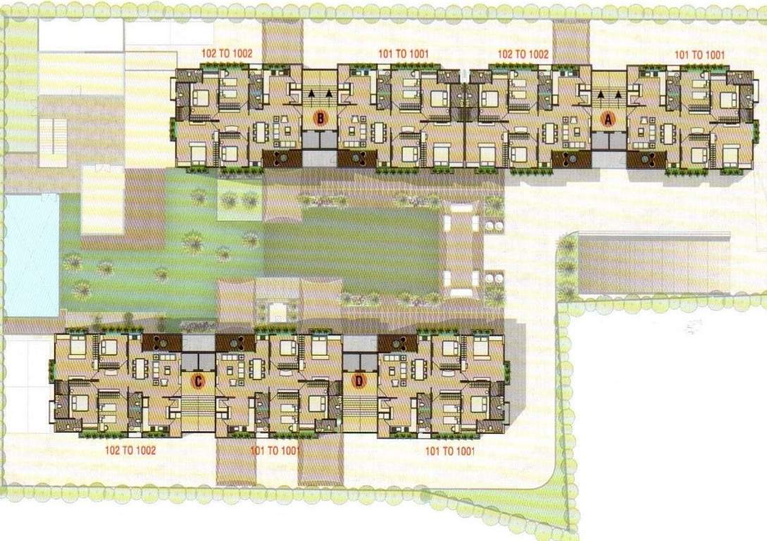  solitaire Cluster Plan from 1st to 10th Floor