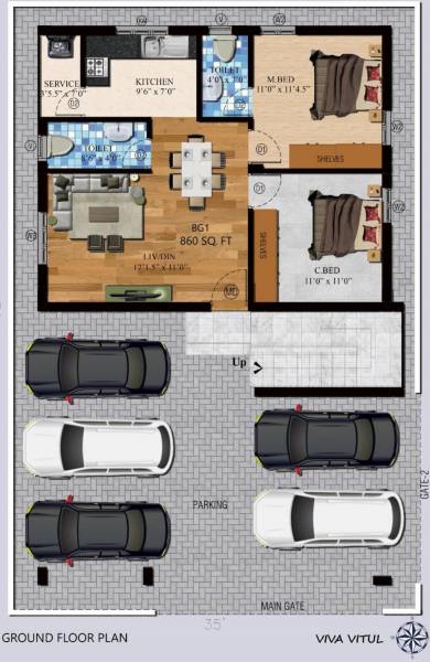  vitul Vitul Cluster Plan For Ground Floor