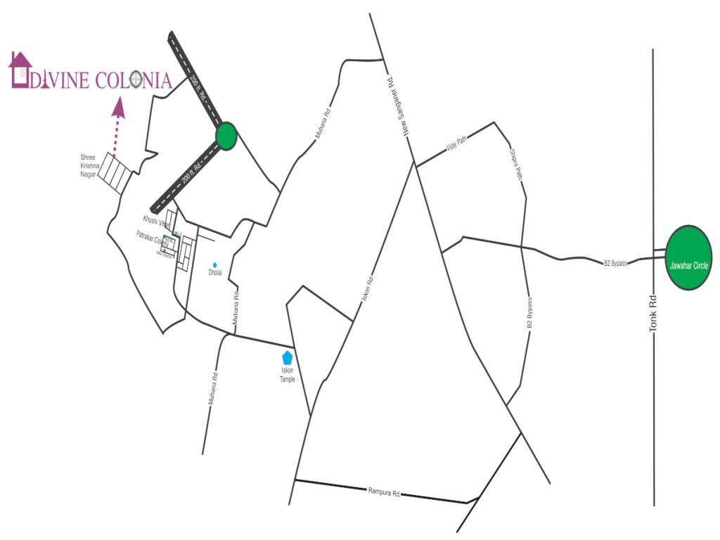  divine colonia Location Plan