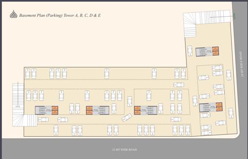  al-makkah-towers A Cluster Plan for -1th Floor