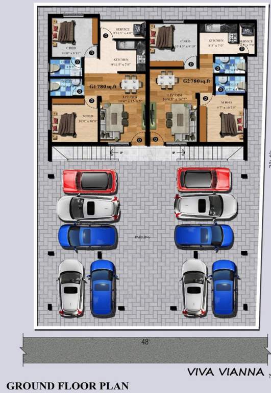  vianna Viva Vianna Cluster Plan for ground Floor