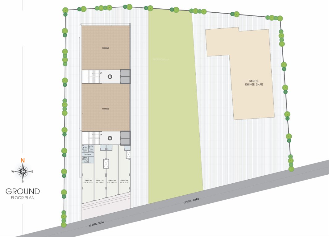 dev residency 5 Dev Residency 5 Cluster Plan for ground Floor