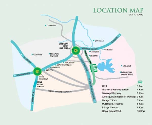  idea-samskruthi-dew-drops Location Plan