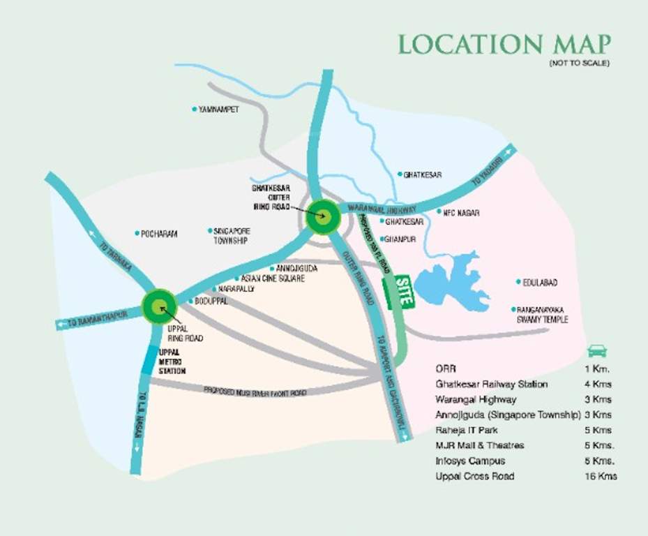  idea samskruthi dew drops Location Plan