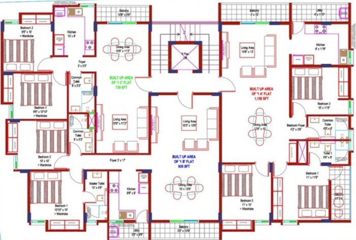  vrindaavan Vrindaavan Cluster Plan For 1st Floor