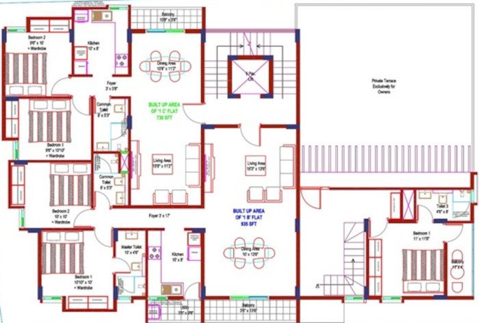  vrindaavan Vrindaavan Cluster Plan For 3rd Floor