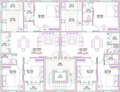  rhythm Rhythm Cluster Plan From 1st To 3rd Floor