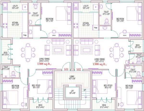  rhythm Rhythm Cluster Plan From 1st To 3rd Floor