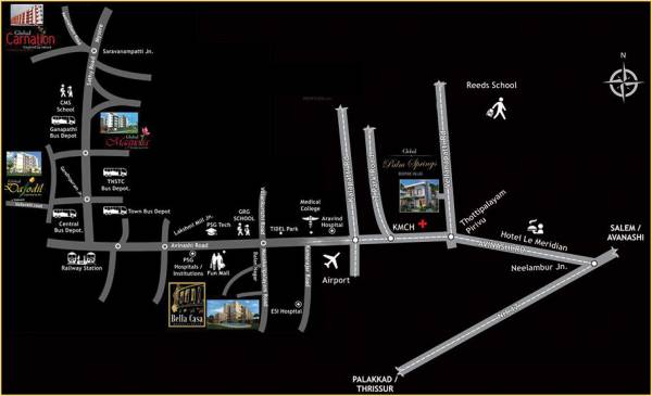  palm-springs Location Plan