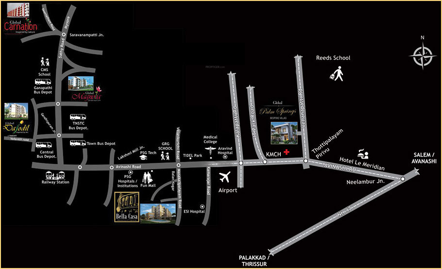  palm springs Location Plan