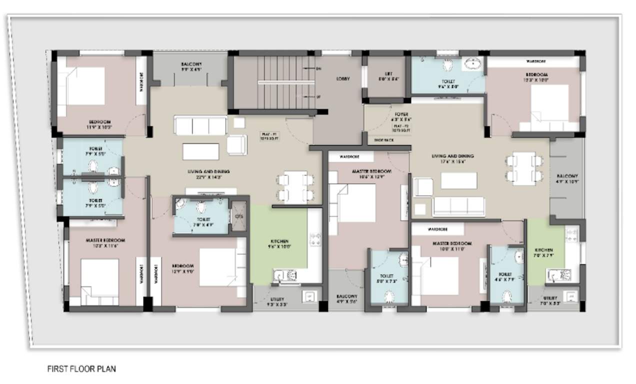  korattur Korattur Cluster Plan For 1st Floor