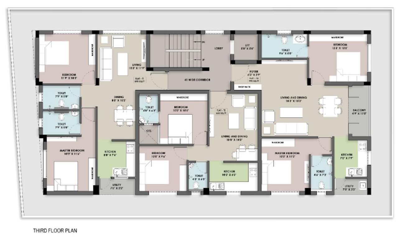  korattur Korattur Cluster Plan For 3rd Floor