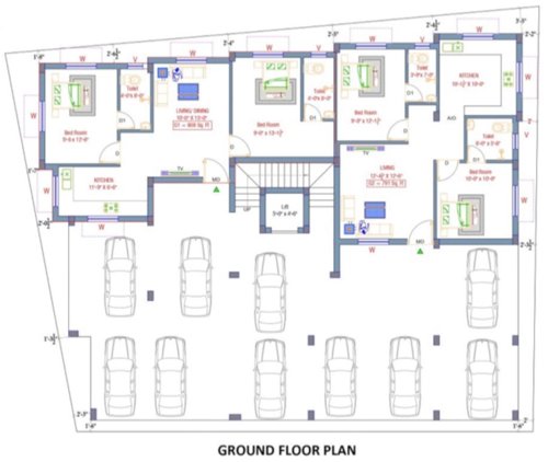  sri-mantra Sri Mantra Cluster Plan for ground Floor