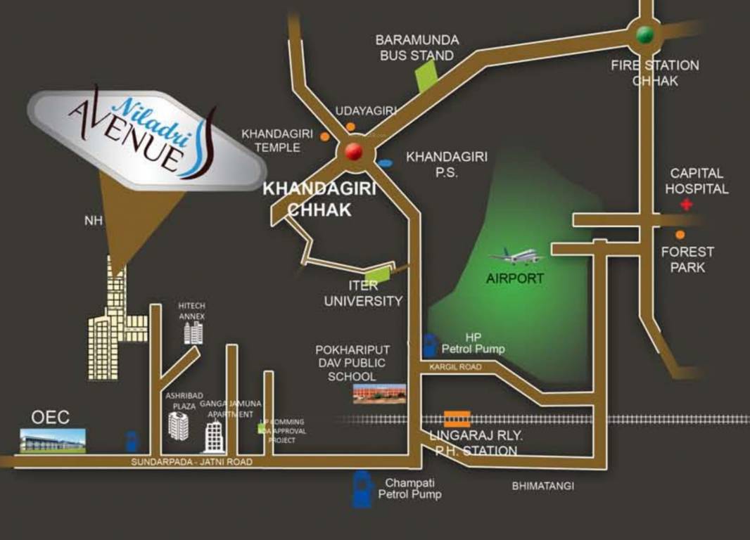  niladri avenue Location Plan