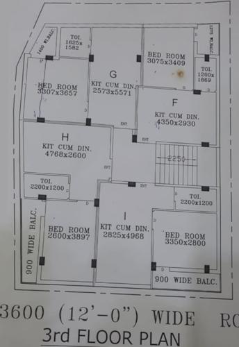  gungun-apartment Gungun Apartment Cluster Plan for 3rd Floor