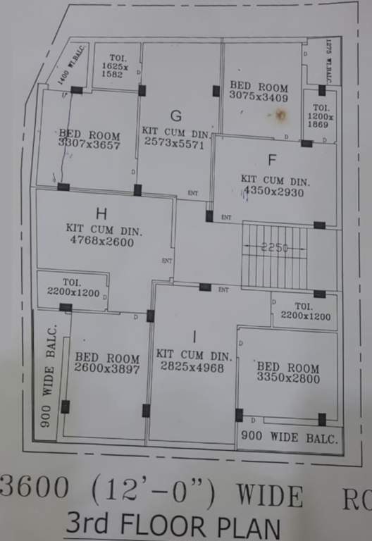  gungun apartment Gungun Apartment Cluster Plan for 3rd Floor