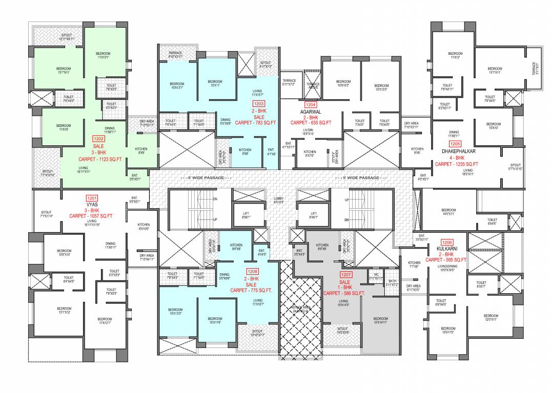  keshar Keshar Cluster Plan For 12th Floor