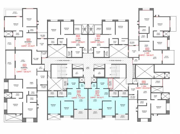  keshar Keshar Cluster Plan For 9th Floor