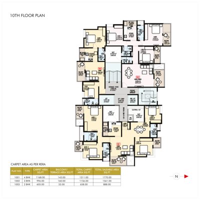  ramkrupa Ramkrupa Cluster Plan For 10th Floor