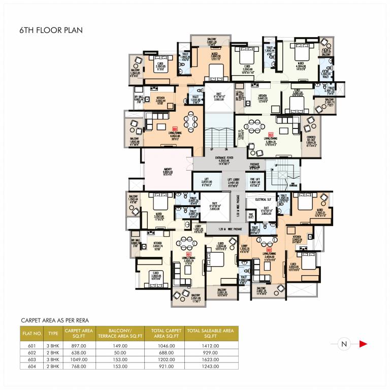  ramkrupa Ramkrupa Cluster Plan For 6th Floor