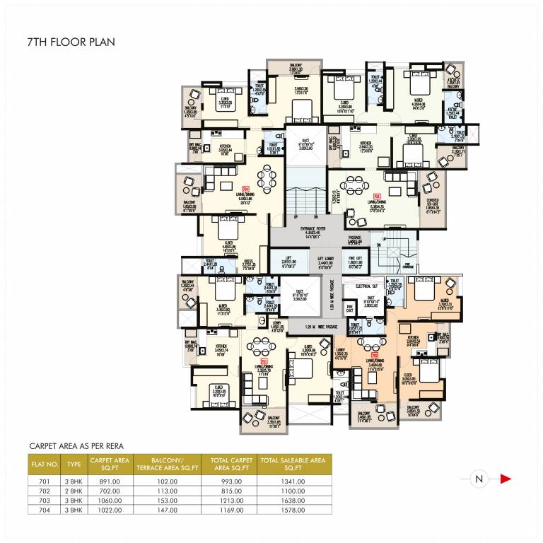  ramkrupa Ramkrupa Cluster Plan For 7th Floor