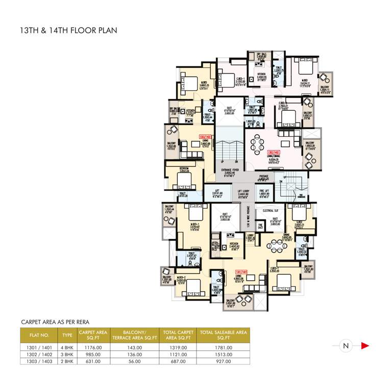  ramkrupa Ramkrupa Cluster Plan From 13th to 14th Floor