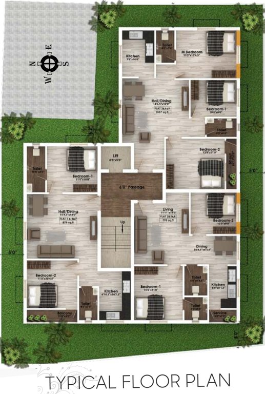  sesha sai Sesha Sai Cluster Plan from 1st to 3rd Floor