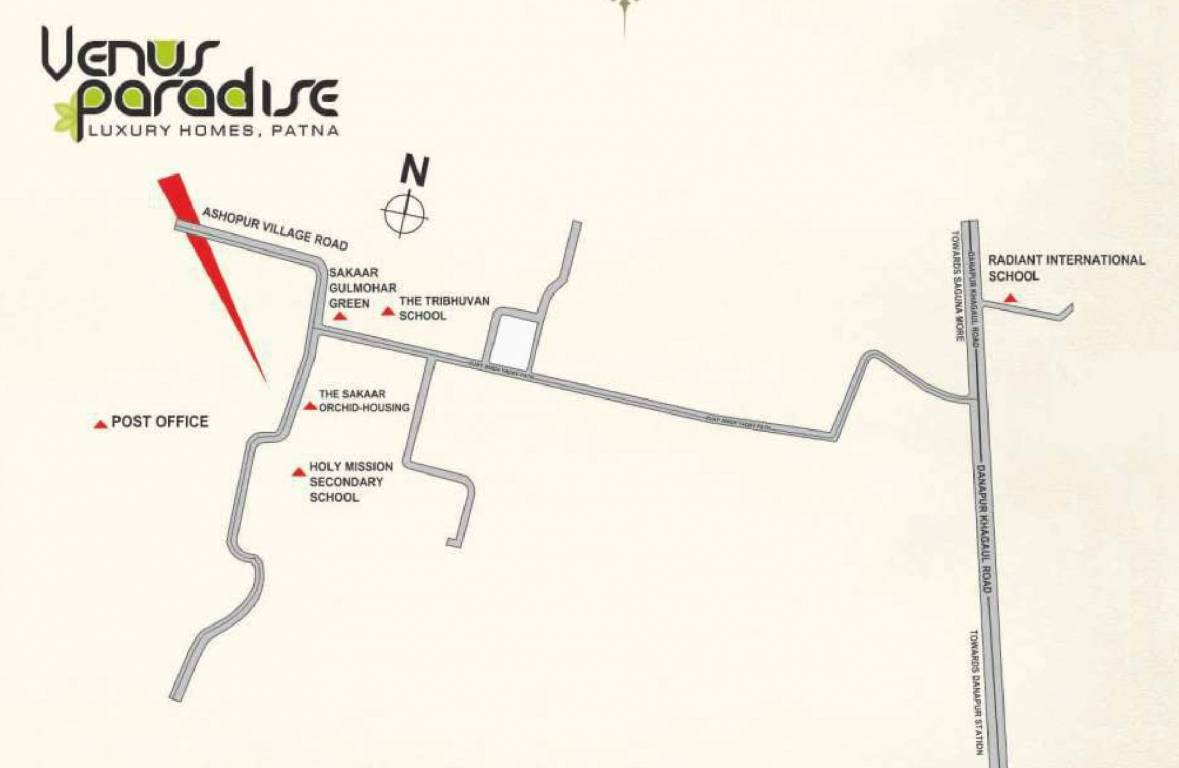 paradise Location Plan