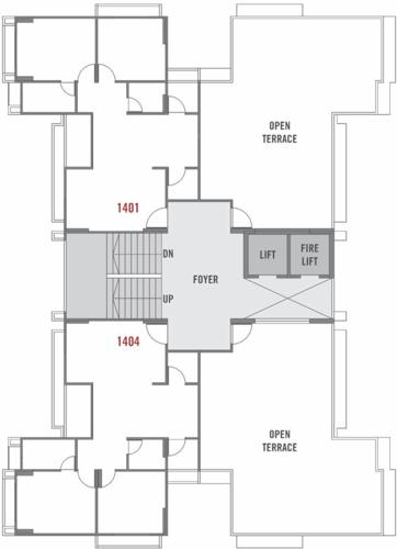  sharadam-estella Sharadam Estella Cluster Plan For 14th Floor