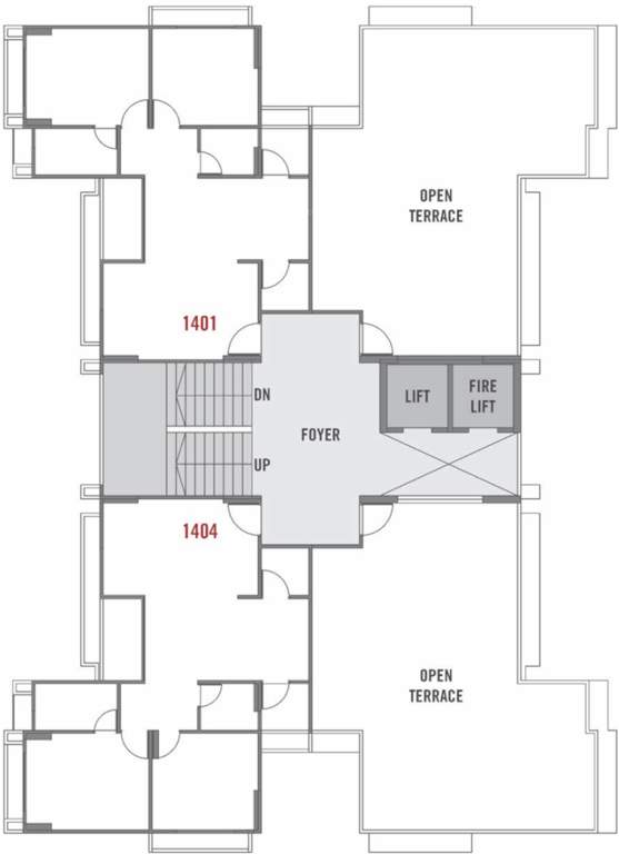  sharadam estella Sharadam Estella Cluster Plan For 14th Floor