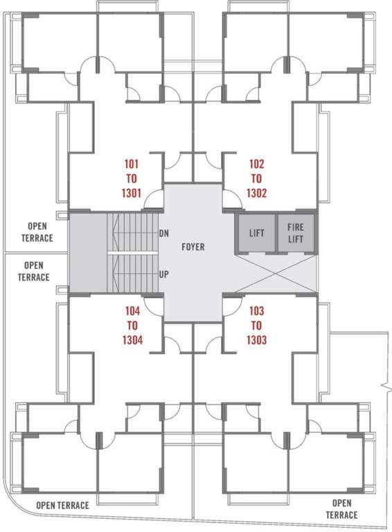  sharadam estella Sharadam Estella Cluster Plan From 1st To 13th Floor